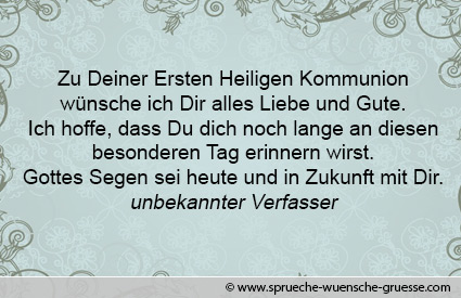 Kommunion Spruch Ohne Gott