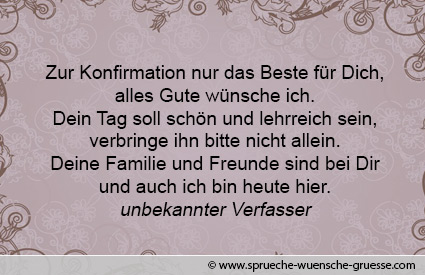 Gluckwunsche Zur Konfirmation Texte Fur Konfirmationswunsche