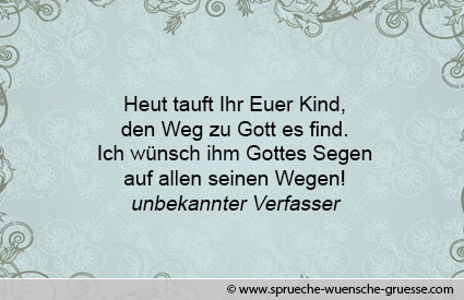 Glückwünsche Zur Taufe Die 100 Schönsten Taufwünsche Und