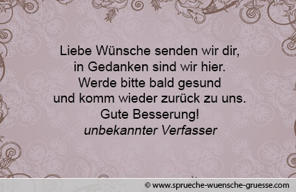 Freundin gute für eine genesungswünsche sehr Genesungswünsche: Vorlagen,