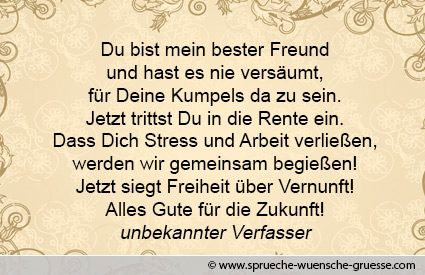 Wünsche Zum Ruhestand Glückwünsche Und Texte Zur Pensionierung