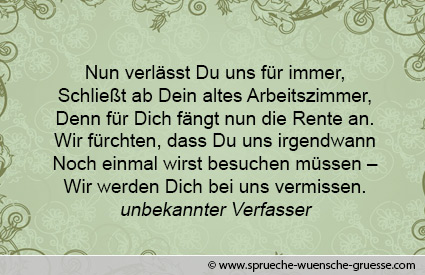 Wünsche Zum Ruhestand Glückwünsche Und Texte Zur Pensionierung