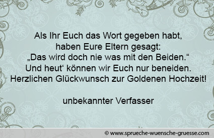 Gluckwunsche Zur Goldenen Hochzeit Texte Gratulation Und Wunsche