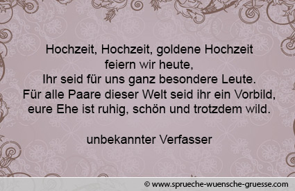 Gluckwunsche Zur Goldenen Hochzeit Texte Gratulation Und Wunsche